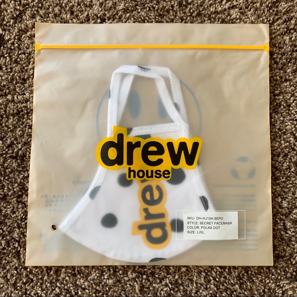 NEW Justin Bieber DrewHouse Face Mask Polka Dot